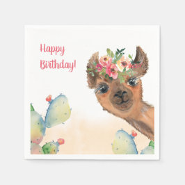 Custom Boho Llama Serviette