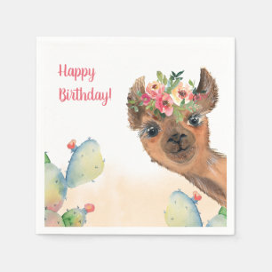 Custom Boho Llama Serviette