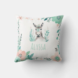 Custom Boho Niedlich Donkey Pillow Pastell Green Kissen