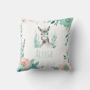 Custom Boho Niedlich Donkey Pillow Pastell Green Kissen