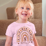 Custom Boho Rainbow Name for Birthday T-Shirt<br><div class="desc">Personalisieren Sie ein Shirt, um mit diesem Costumized Text Template mit Boho Rainbow ein einzigartiges Geschenk zum Geburtstag zu erstellen. Klicken Sie auf den Link "Weitere Anpassung", und ändern Sie diese Vorlage mit dem Designwerkzeug. Fügen Sie Ihre Daten hinzu, Alle Textstile, Farben, Größen können an Ihre Bedürfnisse angepasst werden. Wenn...</div>