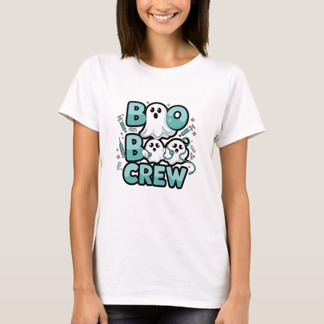Custom Boo-Boo Crew Nurse Personalisiert T-Shirt (Vorderseite)