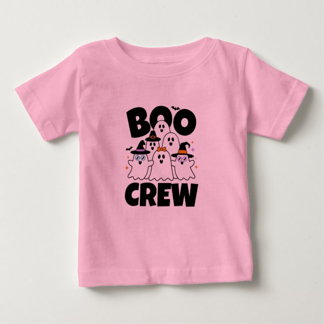 Custom Boo Crew Halloween Family Matching Baby T-shirt (Vorderseite)