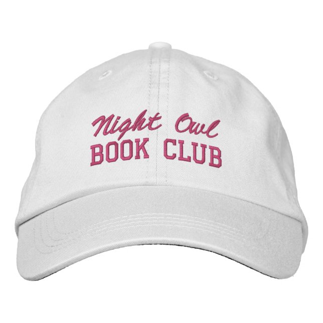 Custom Book Club Name Bestickte Baseballkappe (Vorderseite)
