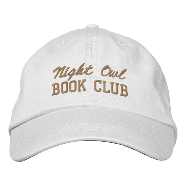 Custom Book Club Name Bestickte Baseballkappe (Vorderseite)