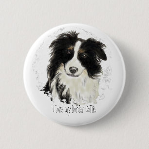 Custom Border Collie - Dog Collection Button