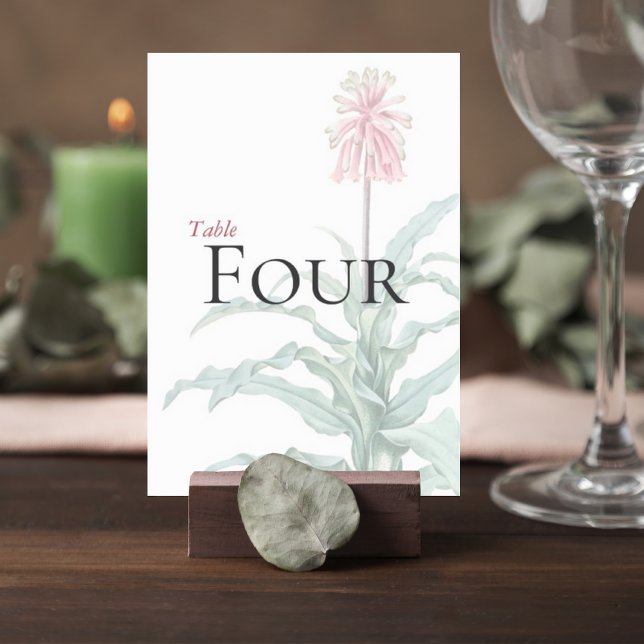 Custom Botanical Wedding Table Number Tischnummer (Von Creator hochgeladen)