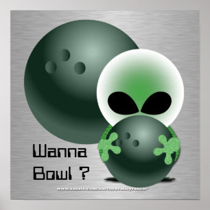 Custom Bowling Posters Gifts Poster