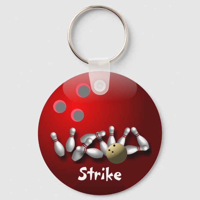 Custom Bowling Schlüsselanhängers Geschenke Schlüsselanhänger (Vorderseite)
