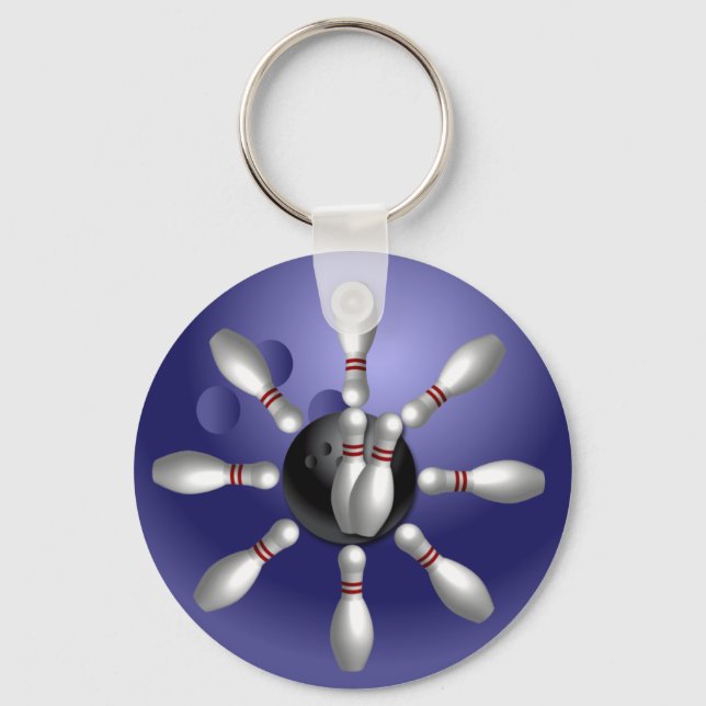 Custom Bowling Schlüsselanhängers Geschenke Schlüsselanhänger (Vorderseite)