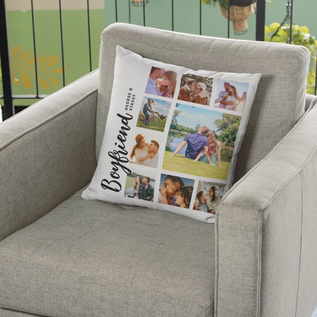 Custom Boyfriend Photo Collage Kissen (Von Creator hochgeladen)