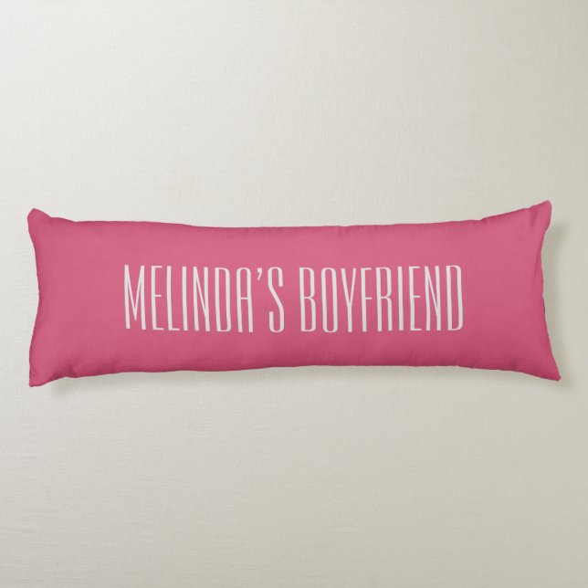 Custom Boyfriend Seitenschläferkissen (Rückseite)