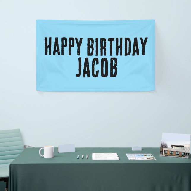 CUSTOM BOYS BIRTHDAY PARTY BANNER (Messeveranstaltung)