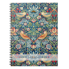 Custom Brand William Morris Birds Pattern Notizblock