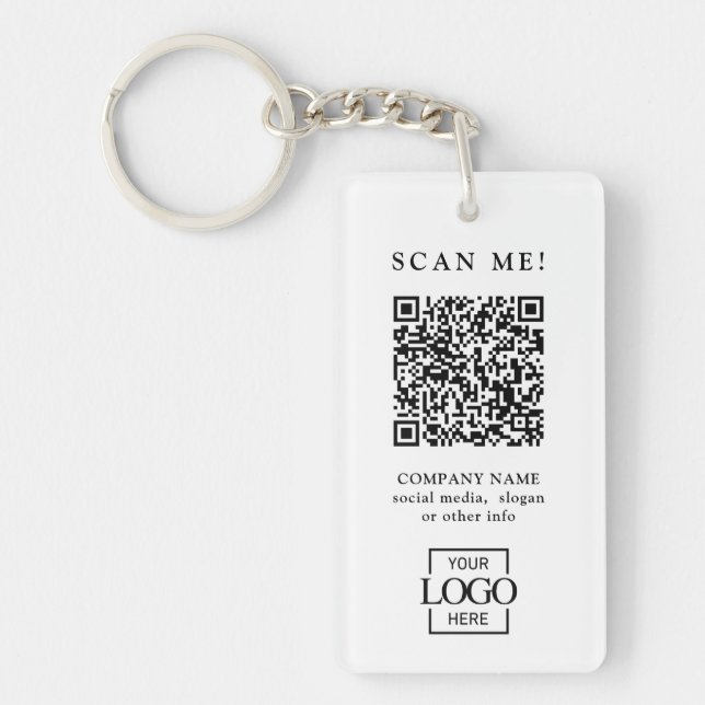 Custom Branded Business Logo QR Code Modern (Devant)