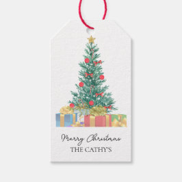 Custom Branded Elegant Frohe Weihnachtsvorliebe Geschenkanhänger