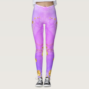 Custom Branded Funny Space pizza leggings de chat