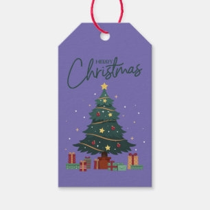 Custom Branded Mercury Christmas Tree Periwinkle Geschenkanhänger