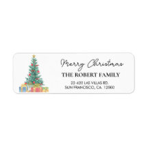 Custom Branded Merry Christmas Rücksendeadresse