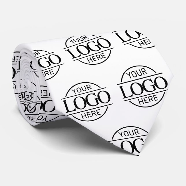 Custom Branding Business Logo Pattern Promotional Krawatte (Gerollt)