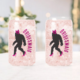 Custom Brautparty Fevor Chic Sassy Sasquatch Dosenglas