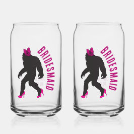 Custom Brautparty Fevor Chic Sassy Sasquatch Dosenglas