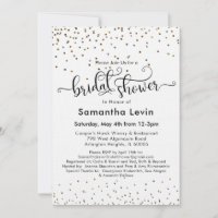 Custom Brautparty Gold Silver Confetti