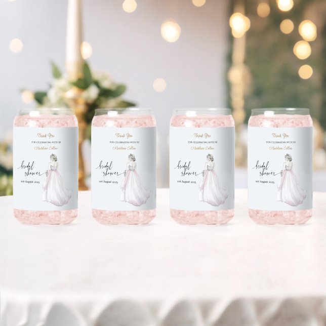 Custom Brautparty Hochzeitskleid Danke Dosenglas (Insitu (Hochzeit))