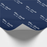 Custom Bridal Wedding Geschenkpapier<br><div class="desc">Ein tolles Geschenk für Brautflitterwochen,  Brautparty oder Junggeselinnen-Abschied !</div>