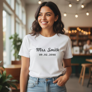 Custom Bridal Wedding T-Shirt