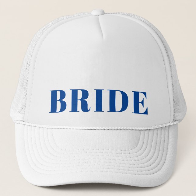 CUSTOM BRIDE BACHELORETTE BASEBALL TRUCKERKAPPE (Vorderseite)