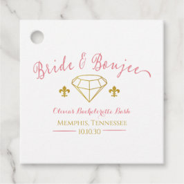 Custom Bride Boujee Diamond Junggeselinnen-Abschie Geschenkanhänger