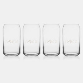 Custom Bride & Groom's Initials Vielen Dank Dosenglas