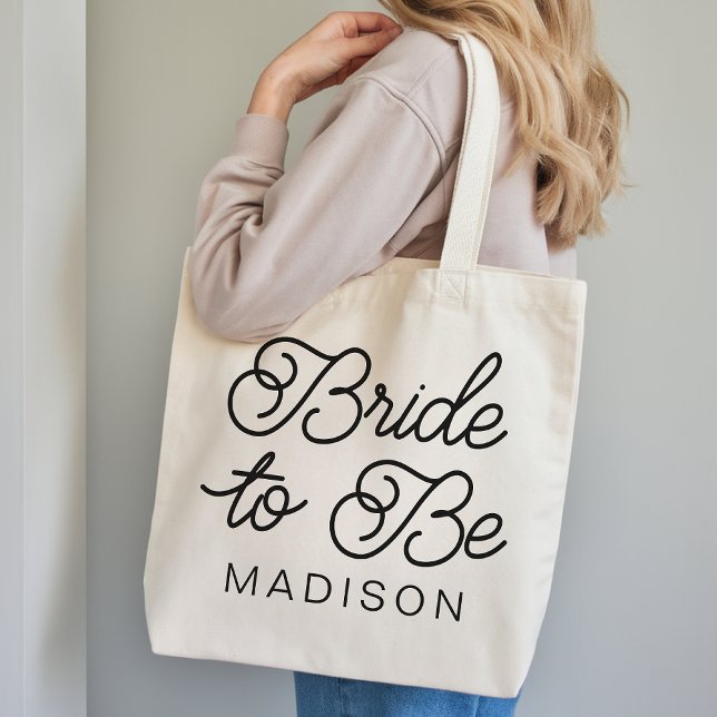 Custom Bride To Be Tote Bag Gift for Bridal Shower Tragetasche (Bride To Be Bachelorette Tote Bag Gift for Her, Custom Bridesmaid Tote Bag Bachelorette Gift for Her)