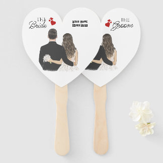 Custom BrideGroom: Elegance trifft Comfort Wedding Fächer