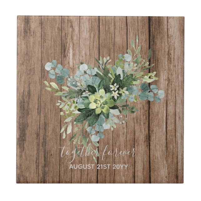 Custom Bridesmaid Brautparty gibt Grünflächen Fliese (Vorderseite)