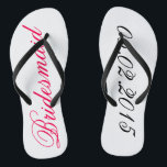Custom Bridesmaid fügen Sie Ihre eigene Hochzeitst Flip Flops<br><div class="desc">Custom Bridesmaid Flip Flops - Fügen Sie Ihr eigenes Hochzeitstermin niedlich anpassbare Brautmädchen Geschenk.</div>