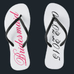 Custom Bridesmaid fügen Sie Ihre eigene Hochzeitst Flip Flops<br><div class="desc">Custom Bridesmaid Flip Flops - Fügen Sie Ihr eigenes Hochzeitstermin niedlich anpassbare Brautmädchen Geschenk.</div>