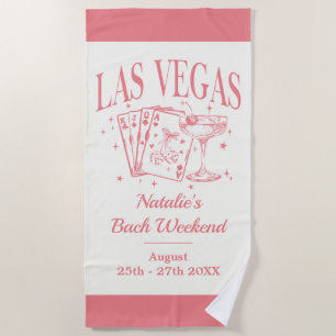 Custom Brie und Bridesmaid Las Vegas Bachelorette Strandtuch