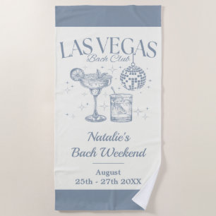 Custom Brie und Bridesmaid Las Vegas Bachelorette Strandtuch