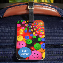 Custom Bright farbenfroher Happy Lächeln Niedliche