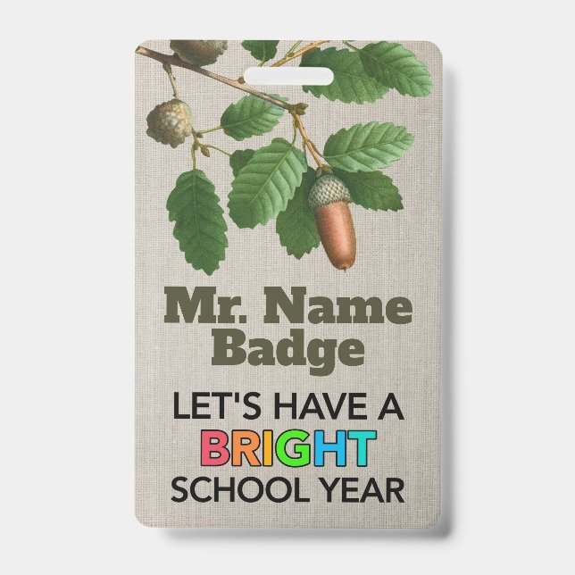 Custom Bright School Abzeichen Ausweis (Vorderseite)