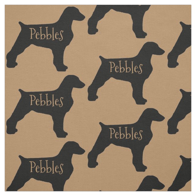 Custom Brittany Dog Fabric Stoff (Muster)