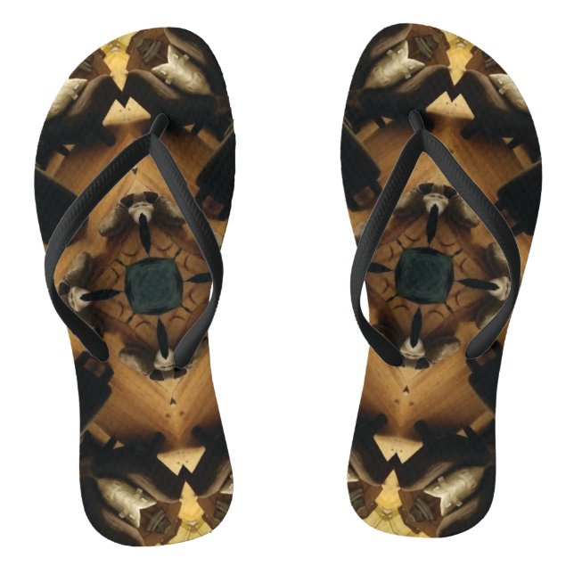 Custom Brown flippFlops Flip Flops (Fußbett)