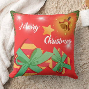 Custom Brushed Throw Kissen Frohe Weihnachten