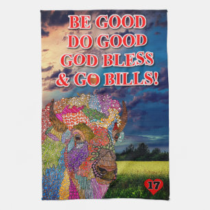 Custom Buffalo American Bison Kitchtuch Geschirrtuch