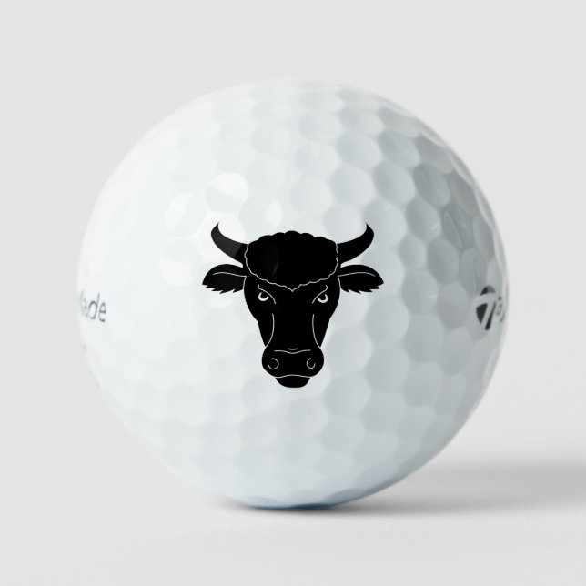 Custom Bull Taylor Made TP5, 12 Pack Golf Balls Golfball (Vorderseite)