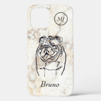 Custom Bulldog Lover's Apple iPhone 12 Fall