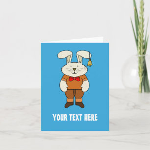 Custom Bunny mit einer Glocke in seinem Ohr Einladung