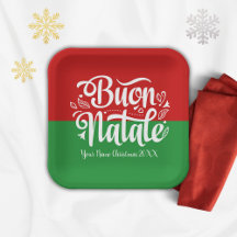 Custom Buon Natale Italienisch Frohe Weihnachten